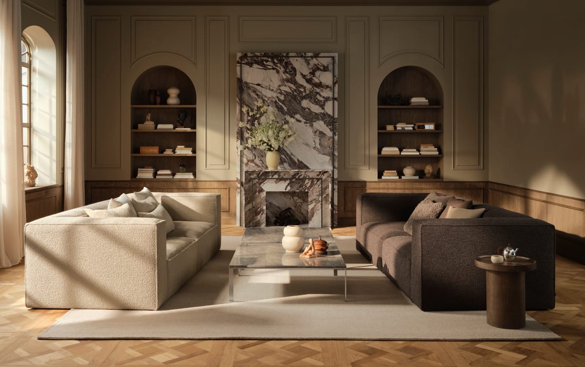 Wohnzimmer mit Sofas von BOLIA
